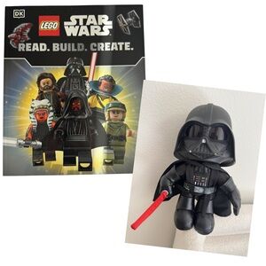Star Wars Black & Red Darth Vader Plush Figure - LEGO Style